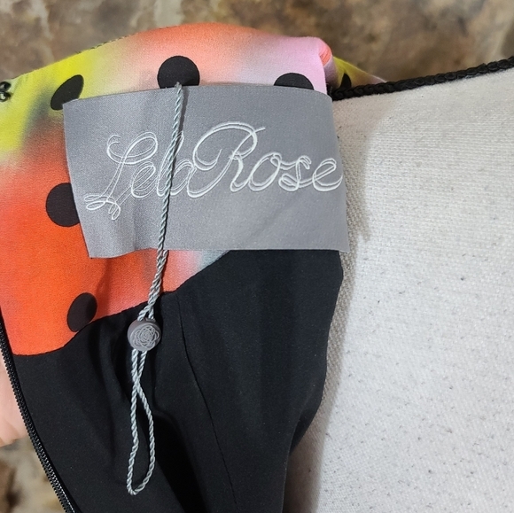 NEW Lela Rose 12 Polka Dot Multicolor Watercolor Dress - Picture 6 of 8